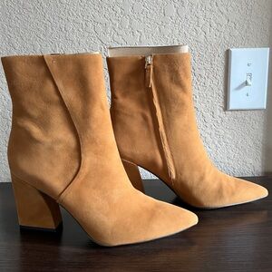 Franco Sarto “Whiskey” L-Vesi Suede Leather Healed Ankle Boots